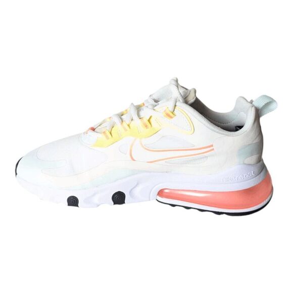 NIKE Air Max 270 React "Pale Ivory Summit White" Running Shoes Size 8.5 - Picture 7 of 11